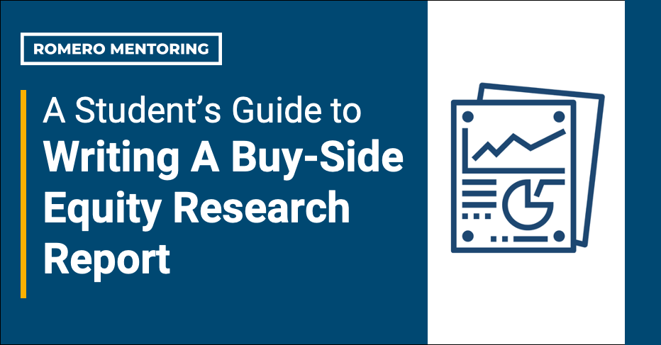 A Student’s Guide to Writing A Buy-Side Equity Research Report