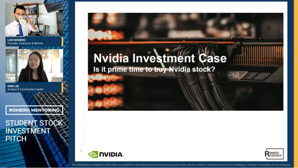 NVIDIA Stock Investment Pitch | Student Analyst Price Target & Analysis | Erin Lee